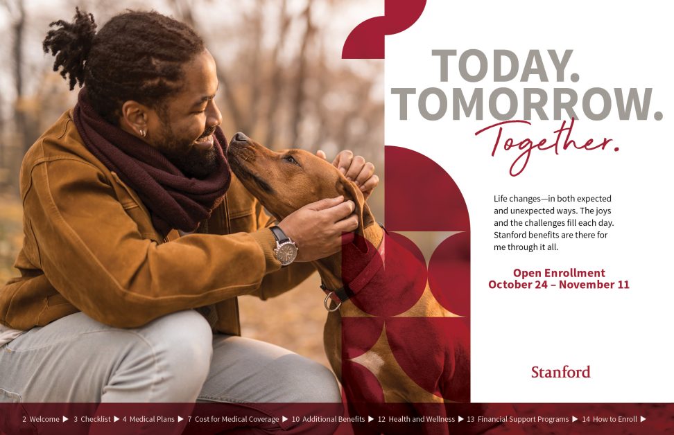 Stanford Benefits Brand and Open Enrollment Blue